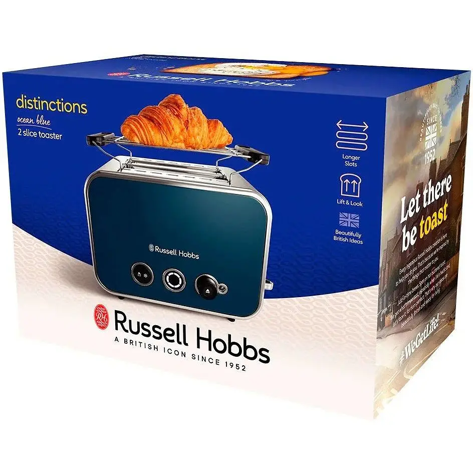 Тостер Russell Hobbs Distinctions 2-Slice Blue [26431-56] [84321] - фото 6