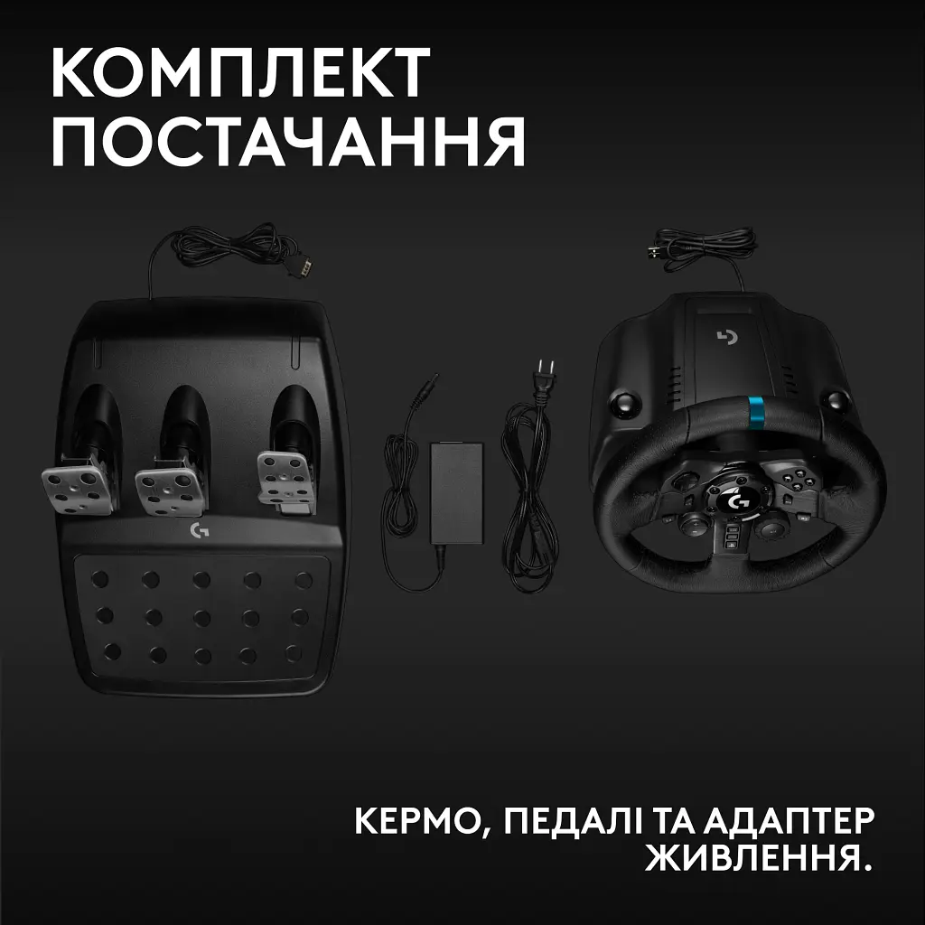 Кермо Logitech G923 Racing Wheel and Pedals for PS4 and PC (941-000149) - фото 2
