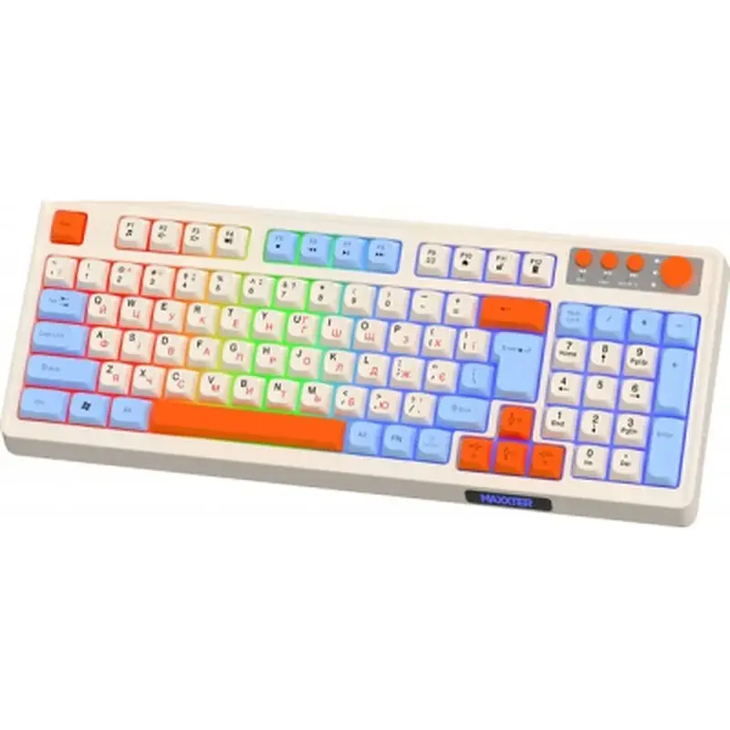 Клавіатура Maxxter KBGW-3C01-UA Wireless UA White (KBGW-3C01-UA) - фото 2