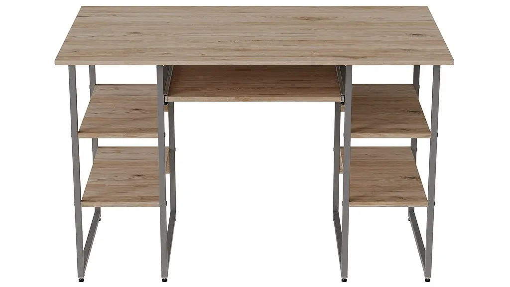 Компьютерный стол Ferrum-decor Тим 75x120x70 серый ДСП Дуб Сан-Марино 32мм (FRD-101895) - фото 3