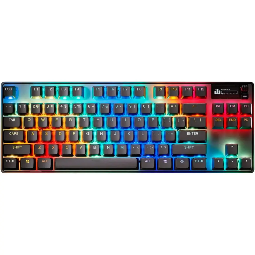 Клавіатура ігрова оптична SteelSeries Apex Pro TKL WL Gen 3 UA HyperMagnetic, OmniPoint 3.0, OLED (64871) - фото 2