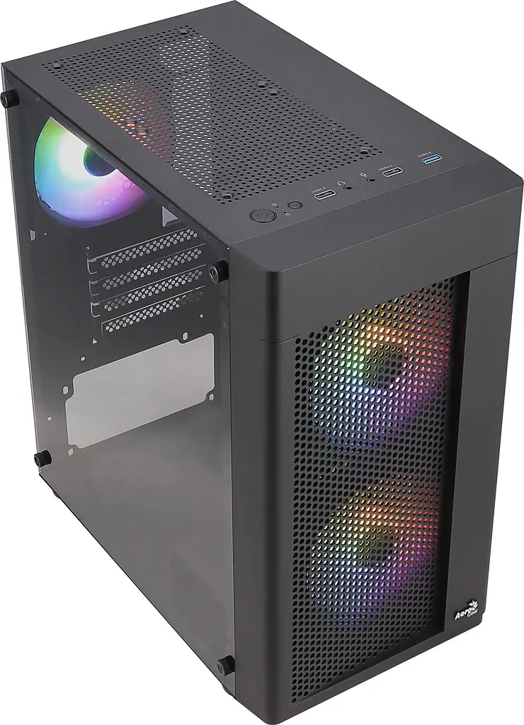 Корпус AeroCool Hexform-G-BK-v2 (ACCX-PV38004.11) Black 600W - фото 8