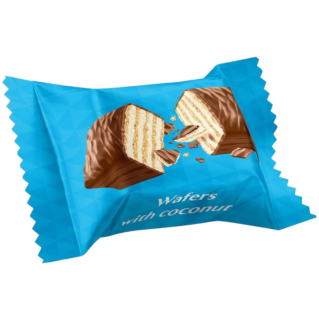 Вафли Roshen Johnny Krocker coconut 1 кг - фото 3