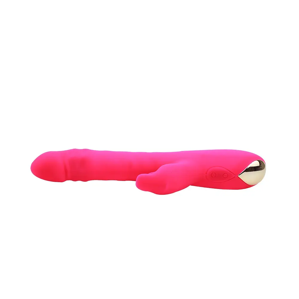 Вібратор-кролик Intimate Melody Thrusting Rabbit, 25.3 см (рожевий) - фото 6