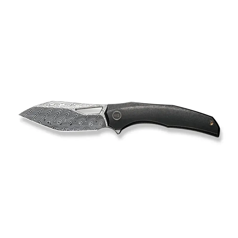 Ніж складаний туристичний WE Knife Ignio Mystery Box Ignio Mystery Box, (8.39 см) Damasteel (Hakkapella) / 6AL4V Titanium чорний - фото 3