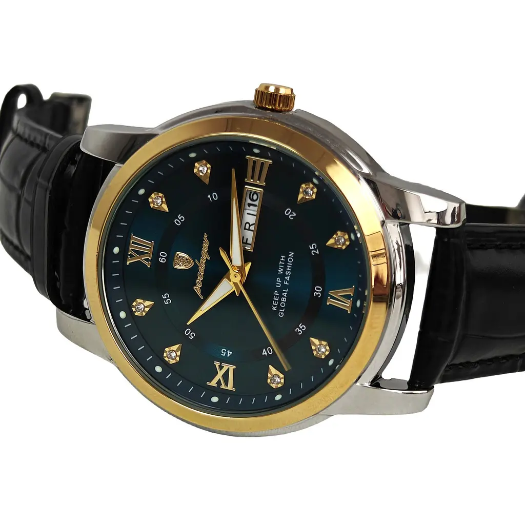 Годинник Poedagar Unique Men Leather Deluxe, 2 ремешка - фото 2