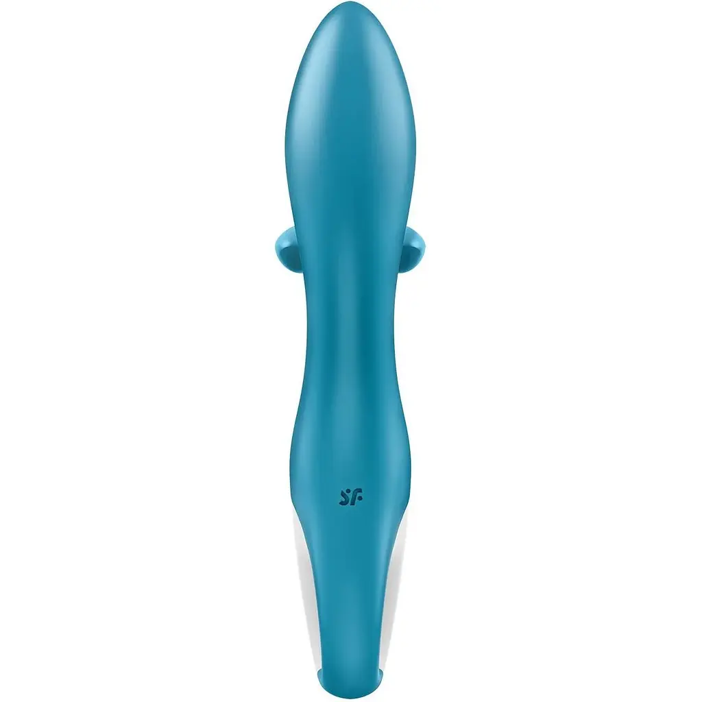 Вібратор-кролик із потрійним відростком Satisfyer Embrace me Turquoise - фото 6