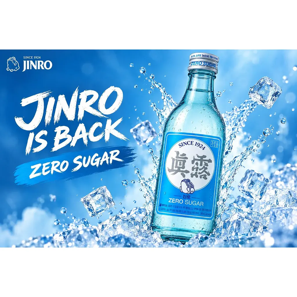 Соджу Jinro Is Back Zero Sugar 16% 20 шт. х 360 мл - фото 3