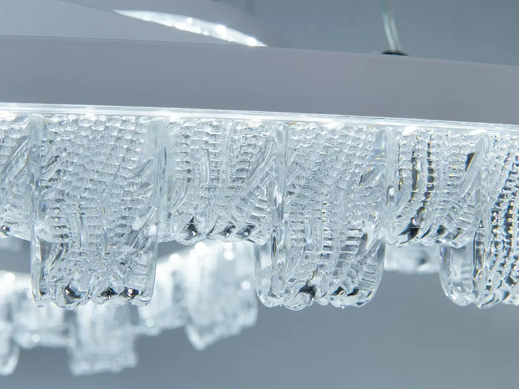 Стильная подвесная LED-люстра для зала Diasha MD78201/600+400+200WH, біла, 105W, Ø60 см, 3 кільця - фото 5