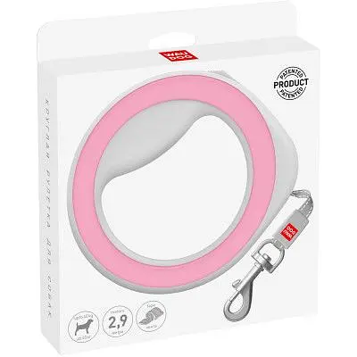 Повідець для собак WAUDOG R-leash світловідбиваюча стрічка XS-M до 40 кг 2.9 м рожевий (81277) - фото 2