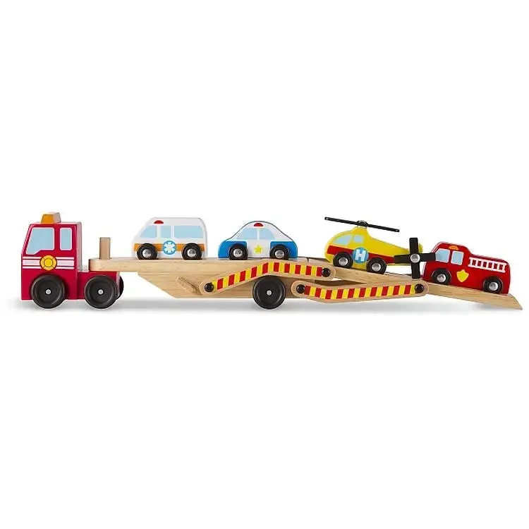 Аварійний перевізник-трейлер Melissa & Doug дерев'яний (MD14610) - фото 2