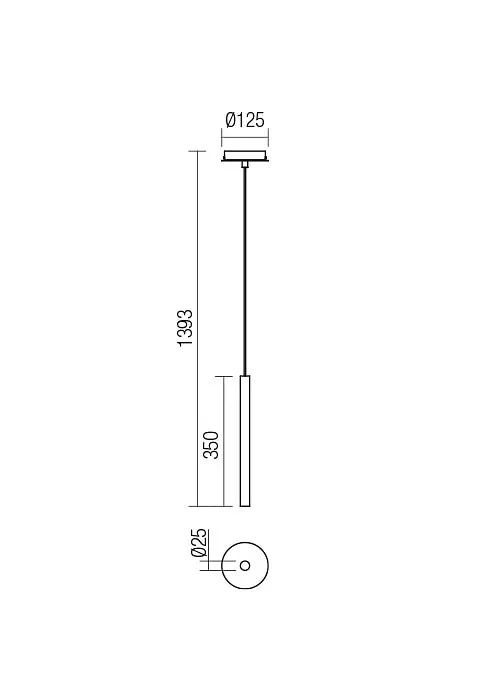 Подвесной светильник Redo KANJI SU 350 LED 7W 3000K BRASS (5.1.2) 01-2359 - фото 2