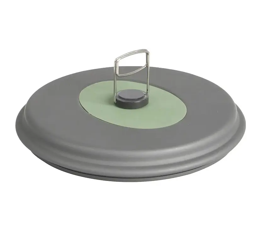 Набір посуду Bo-Camp Explorer XL 4 Pieces Hard Anodized Grey/Green (2200249) (DAS302116) - фото 9