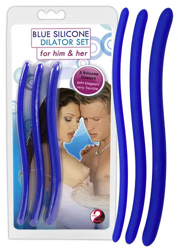 Набір уретральних стимуляторів - Blue Silicone Dilator Set - фото 4