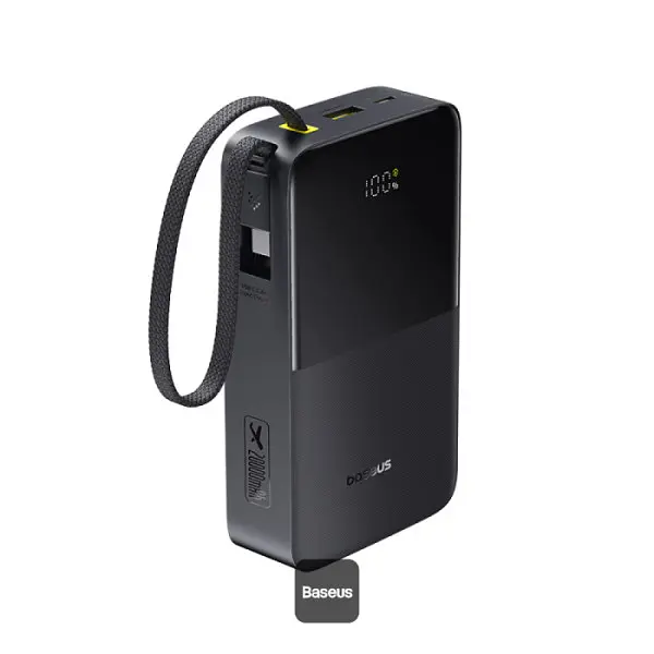 Внешний аккумулятор Baseus EnerFill FC51 Bipow2 Pro 20000mAh with Built-in USB-C Cable E0027701 - фото 5