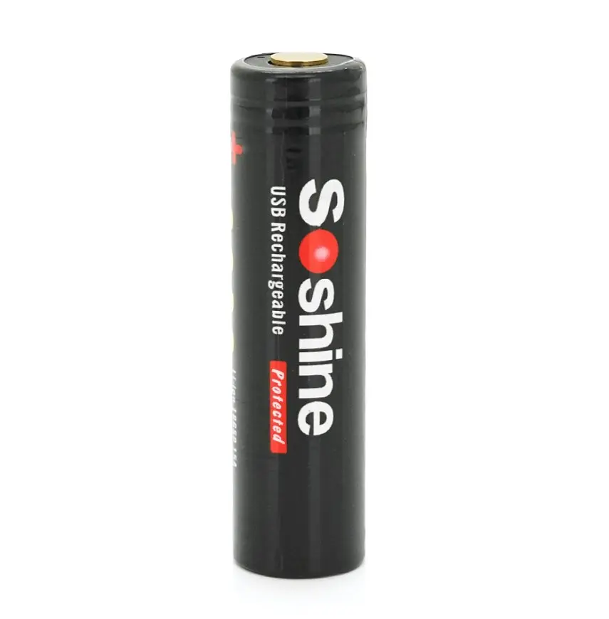 Акумулятор 18650 Li-Ion Soshine USB-3.7-3000 microUSB 5A 3000 мА·год - фото 4