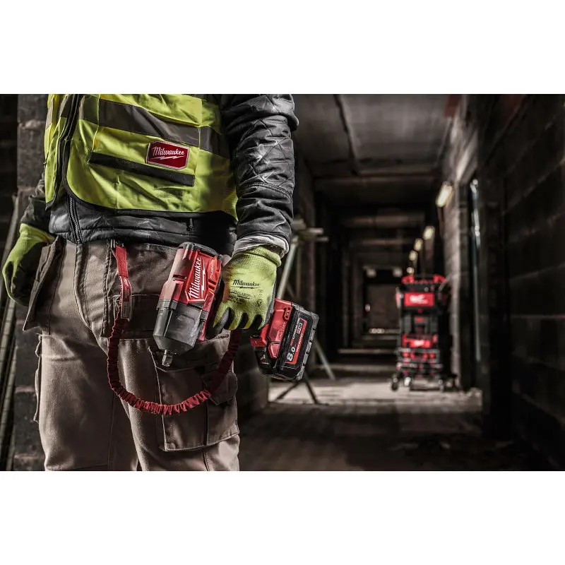 Рукавиці робочі сигнальні Hi-Vis Milwaukee з опором порізам 3/C рівня розмір 8/M - фото 2