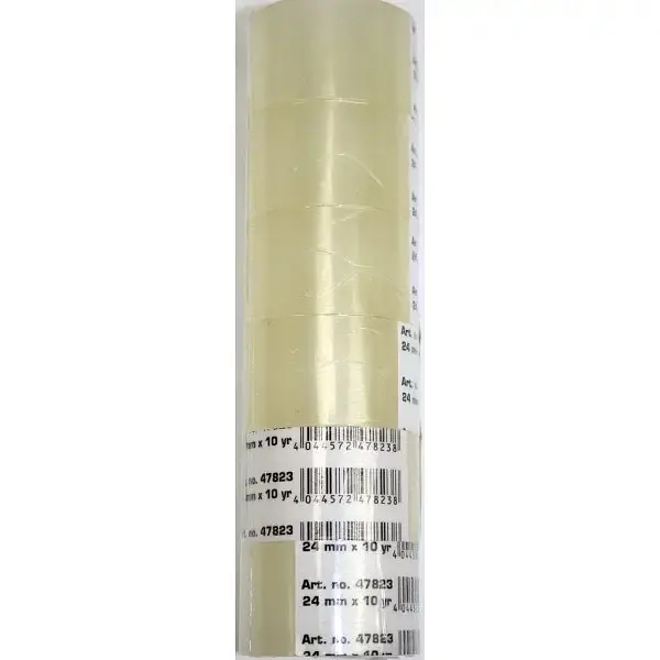 Стрічка клейка канц. Economix light 24ммх10яр прозор. E47823 - фото 2