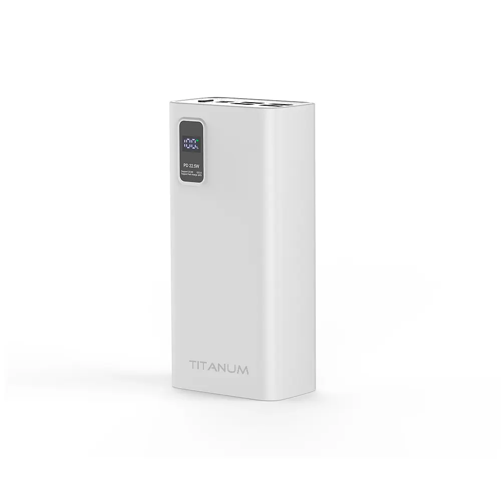 Павербанк TITANUM 728S 30000mAh 22.5W White TITANUM (27365-000) - фото 2