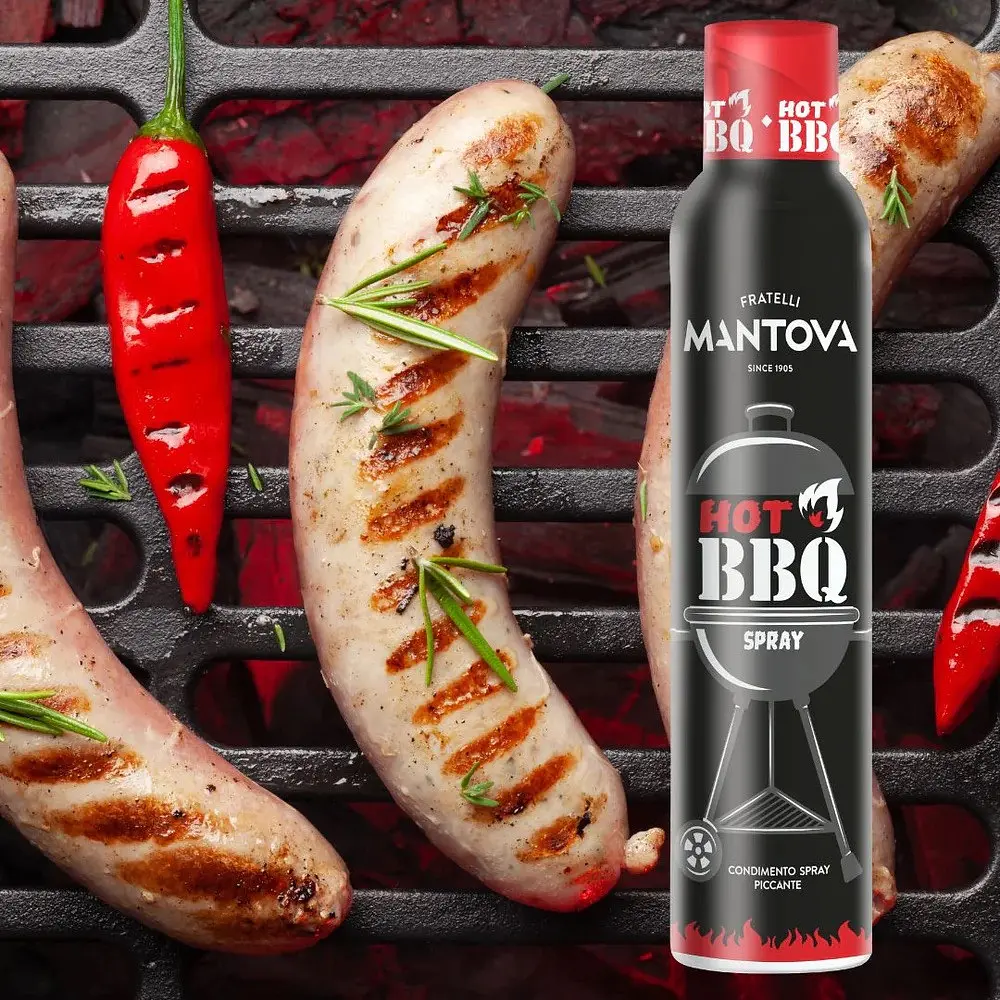 Олія-спрей Mantova Hot BBQ Spray 200 мл - фото 2