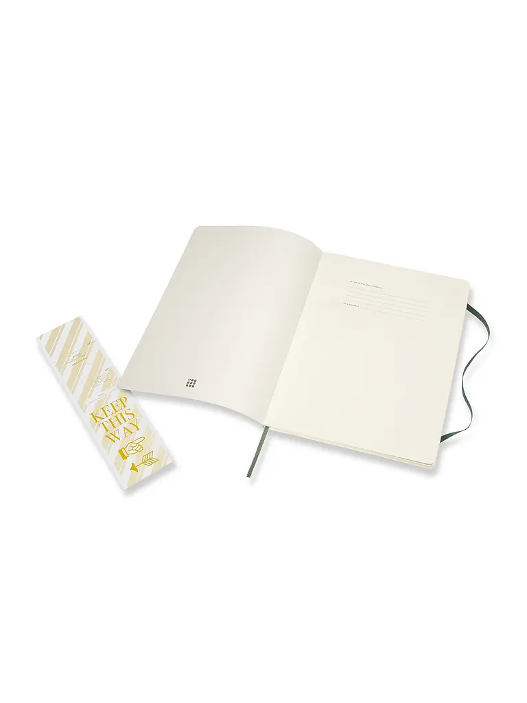 Записник Moleskine Classic великий, Клітинка Миртовий Зелений М’який (QP622K15) - фото 3