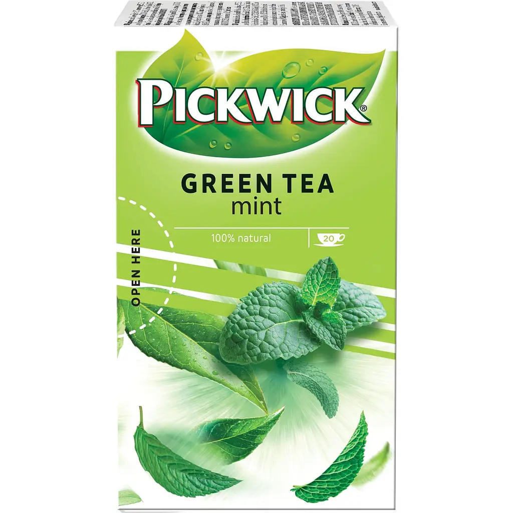 Чай зелений Pickwick Mint з м'ятою 40 г (20 шт. по 2 г) - фото 2