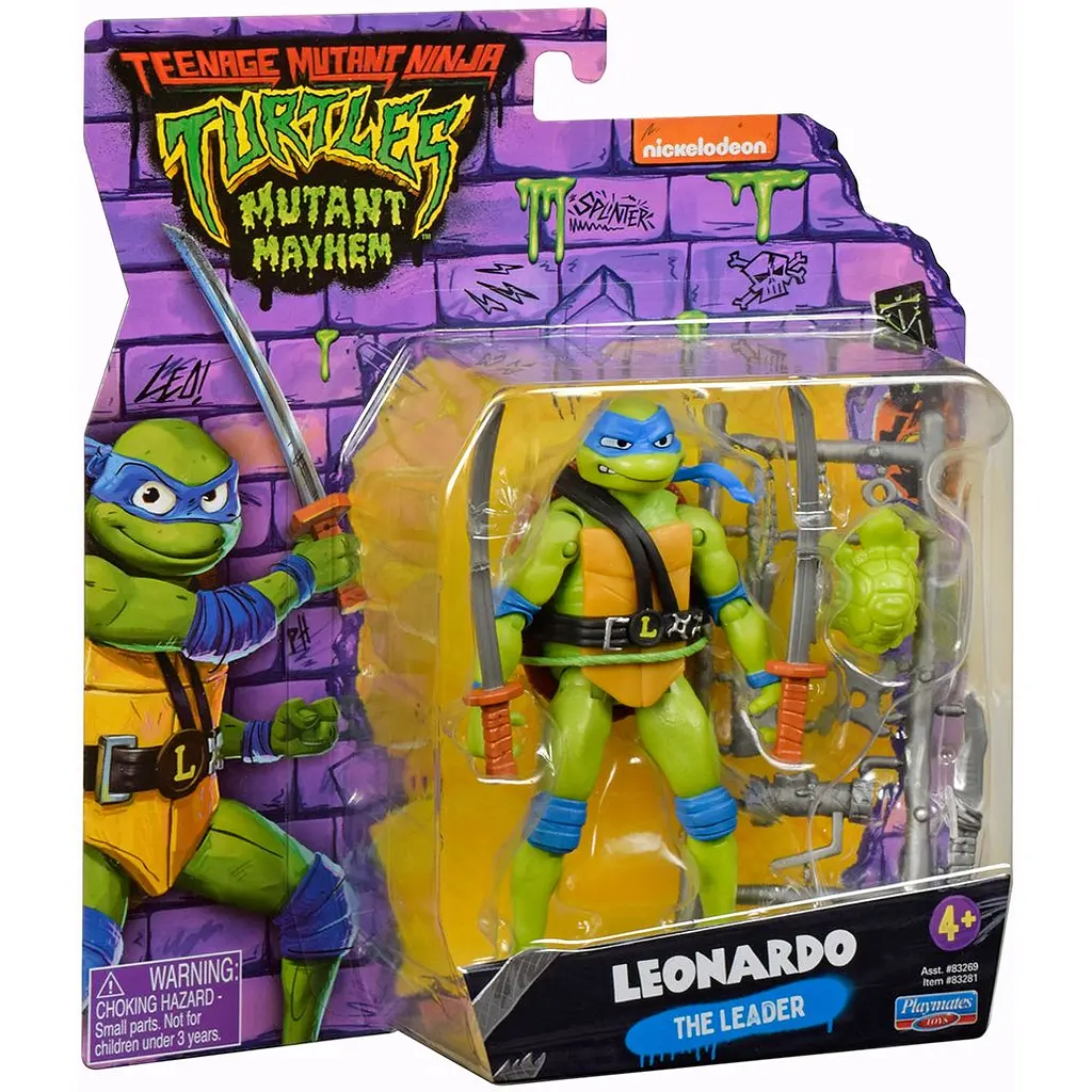 Уцінка. Ігрова фігурка TMNT Черепашки-ніндзя Movie III Леонардо, 11,5 см (83281) - фото 6
