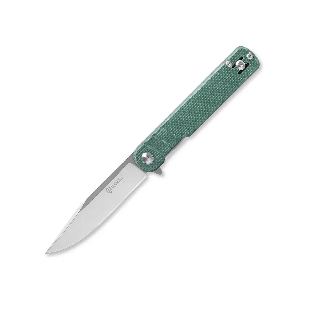 Ніж складаний туристичний Ganzo G772-GB (8.9 см) 8CR14 / G10 зелений