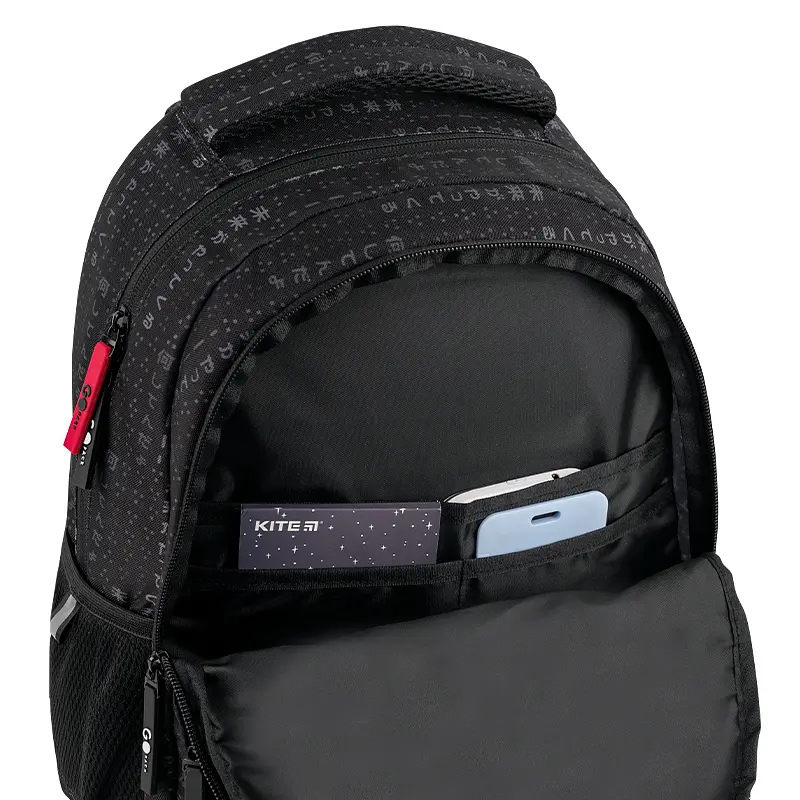 Рюкзак GoPack Education 175M-8 Anime boy Чорно-червоний (GO26-175M-8) - фото 12