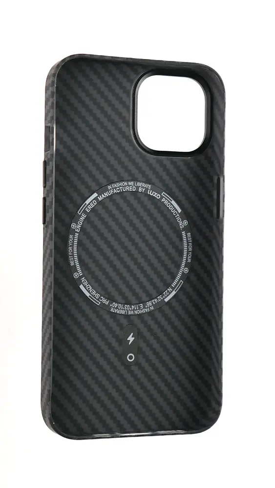 Чохол Luxo Free Air CarBon with MagSafe iPhone 14 Black - фото 3