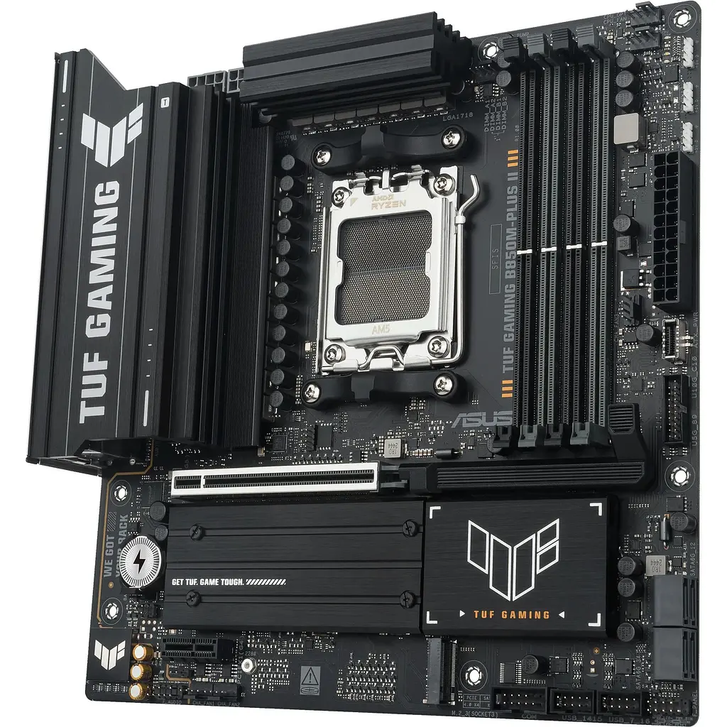 Материнська плата Asus TUF Gaming B850M-PLUS II sAM5 B850 4xDDR5 M.2 HDMI DP mATX - фото 4