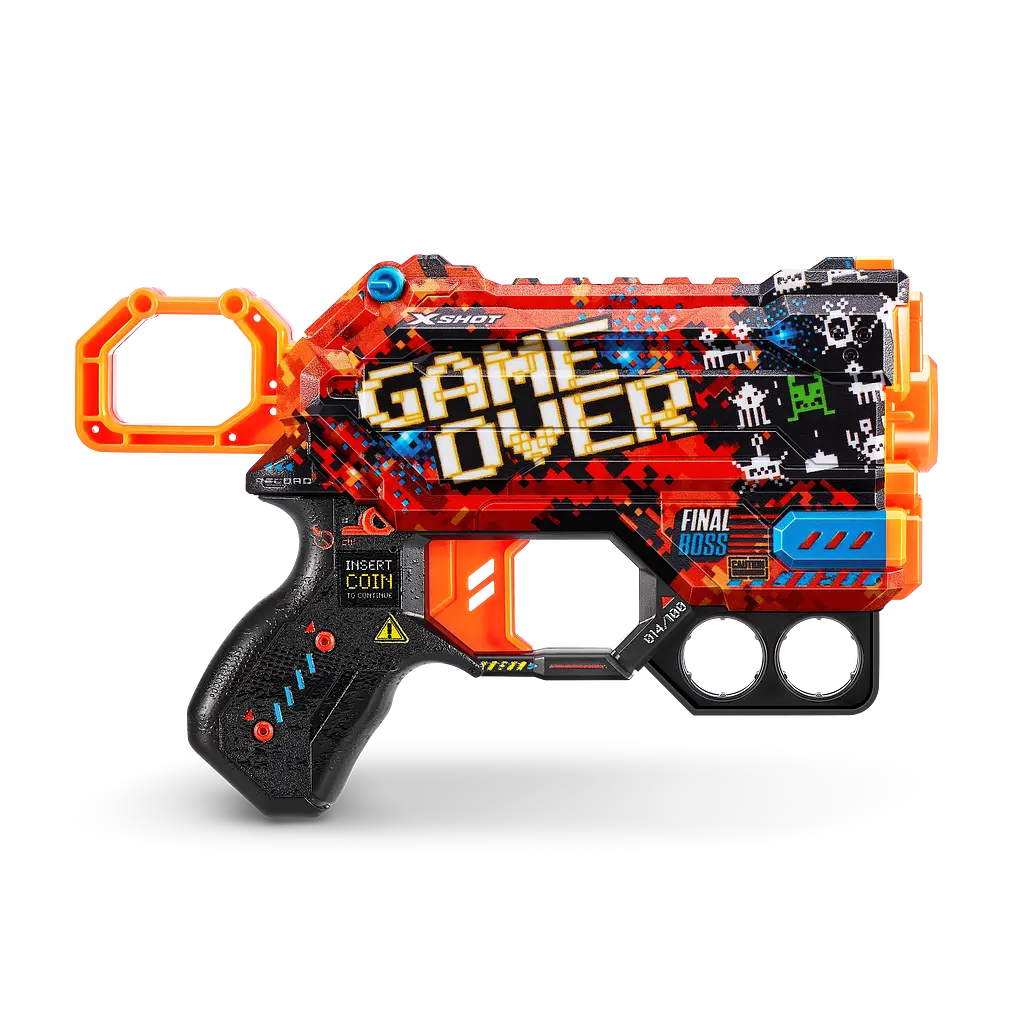 Швидкострільний бластер Zuru X-Shot Skins Menace Game Over, 8 патронів (36515B) - фото 2