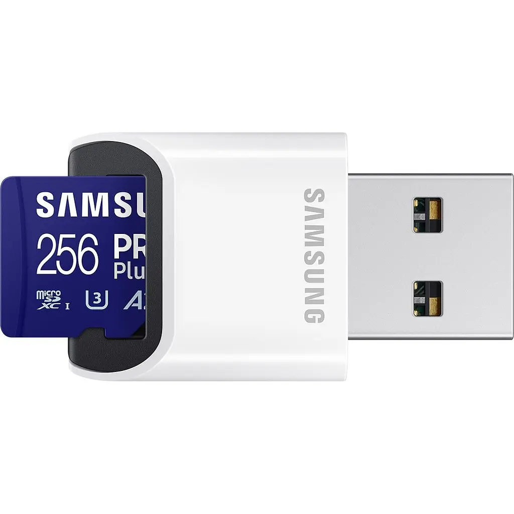 Карта пам'яті Samsung microSDXC PRO Plus 256GB Class 10 UHS-I U3 V30 A2 + USB Reader (MB-MD256SB/WW) [112860] - фото 2