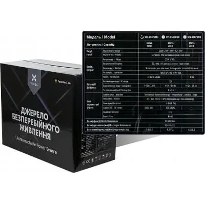 Пристрій безперебійного живлення Vinga LED 650VA metal case with USB (VPE-650PRMU) - фото 6