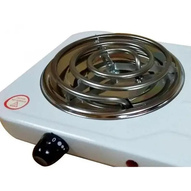 Плита две конфорки Rainberg RB-888 настольная электрическая плита поворотные переключатели 1200 Вт Белая - фото 3