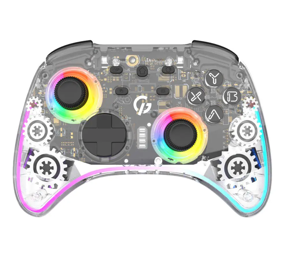 Геймпад джойстик GamePro GP-X13-T Xinput Bluetooth/2.4G/USB (Switch/PC/iOS/Android) Transparent - фото 2