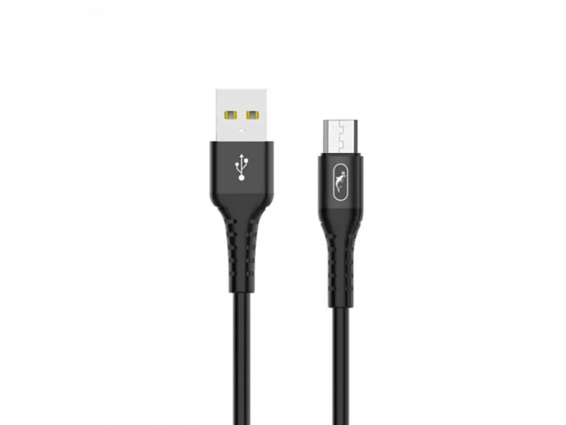 Кабель SkyDolphin S05V TPE Frost Line USB - microUSB 1м, Black (USB-000553)