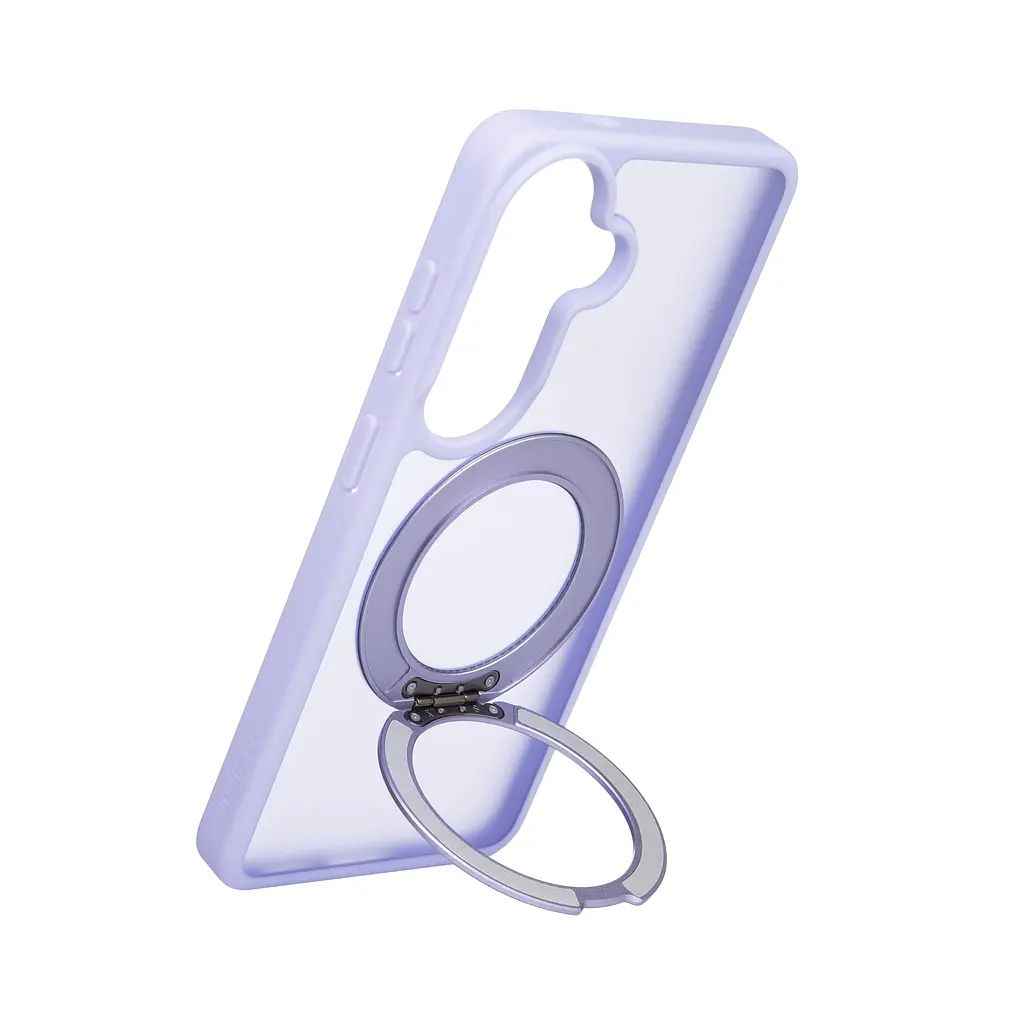 Противоударный чехол-панель для Samsung Galaxy S26 5G, Unit Stand2, фиолетовый, силикон + поликарбонат, защита всего корпуса, с подставкой, поддержка магнитных держателей и беспроводной зарядки (MagSafe), ArmorStandart (ARM89958) - фото 5