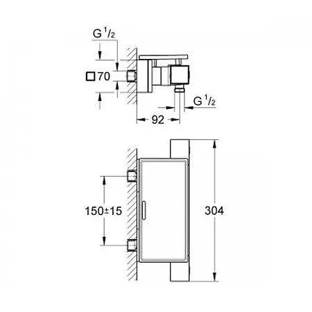 Змішувач для душу Grohe Grohtherm Cube 34491000, Хром - фото 2