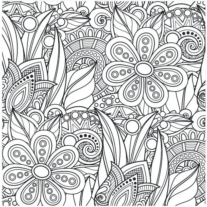 Антистресс-раскраска Santi Сказочные цветы 20 страниц - фото 3