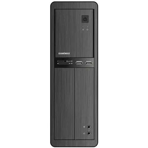 Корпус GameMax ST-609 Black 300 Вт Micro ATX / Mini ITX 2xUSB 2.0 Card Reader 1x80 мм - фото 2