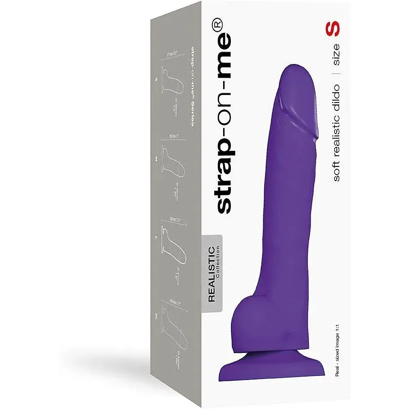 Реалістичний фалоімітатор Strap-On-Me Soft Realistic Dildo Violet - Size S - фото 3