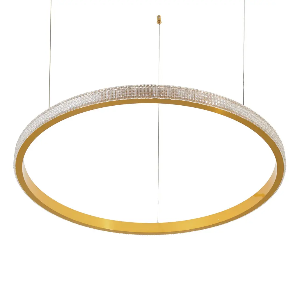 Світильник стельовий Brille підвісний лофт світлодіодний BR-928S/63W WW 80" G - фото 4