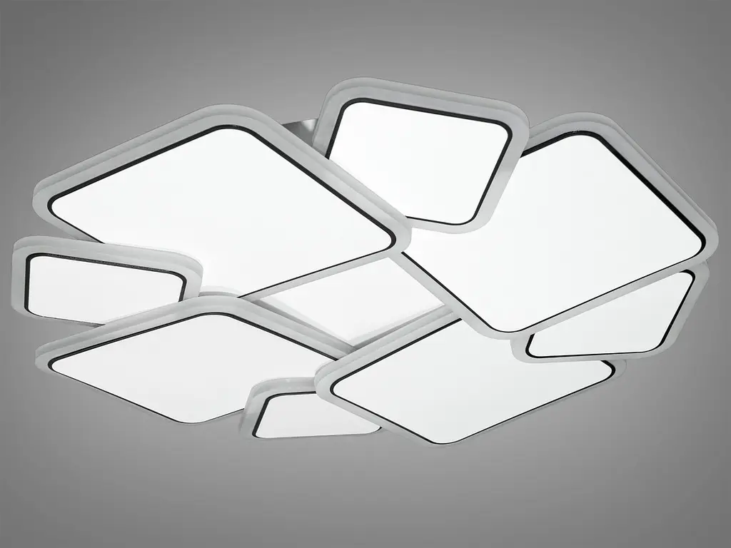 Світлодіодна стельова панель Diasha Z186-1WHITE Z186-1WH, 60W, квадратна, з димером, для коридору, вітальні, спальні, офісу, кафе - фото 3