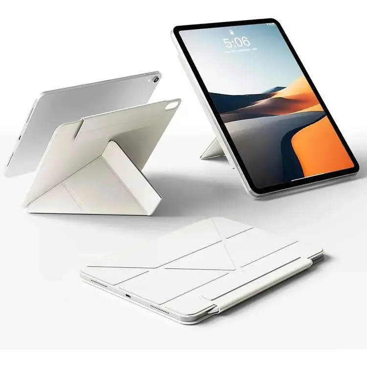 Обкладинка BeCover Ultra Slim Origami Magnetic з кріпленням Apple iPad Air 4/5 2020/2022 10.9" Beige (712953) - фото 3