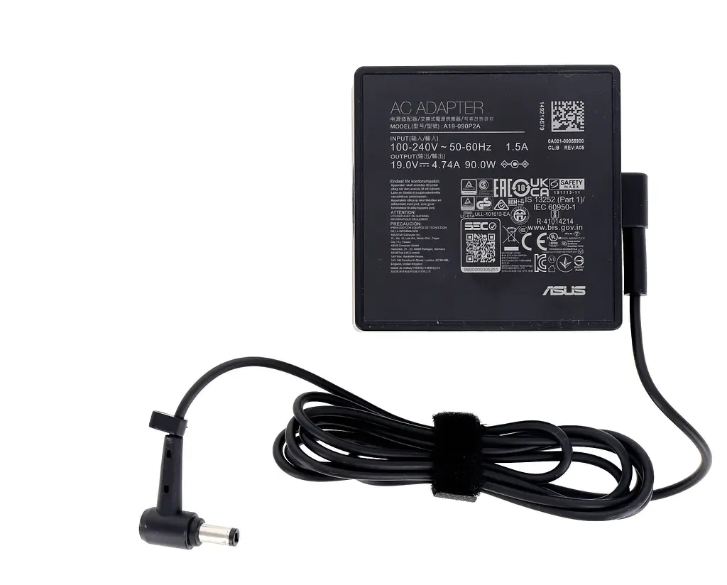 Блок живлення (зарядка) для ноутбука та моноблока Asus 90W (19V, 4.74A, 5.5x2.5мм) A19-090P2A [NEW Gen] від Asus, 90W, 4.74A, 5,5ммx2,5мм - фото 3