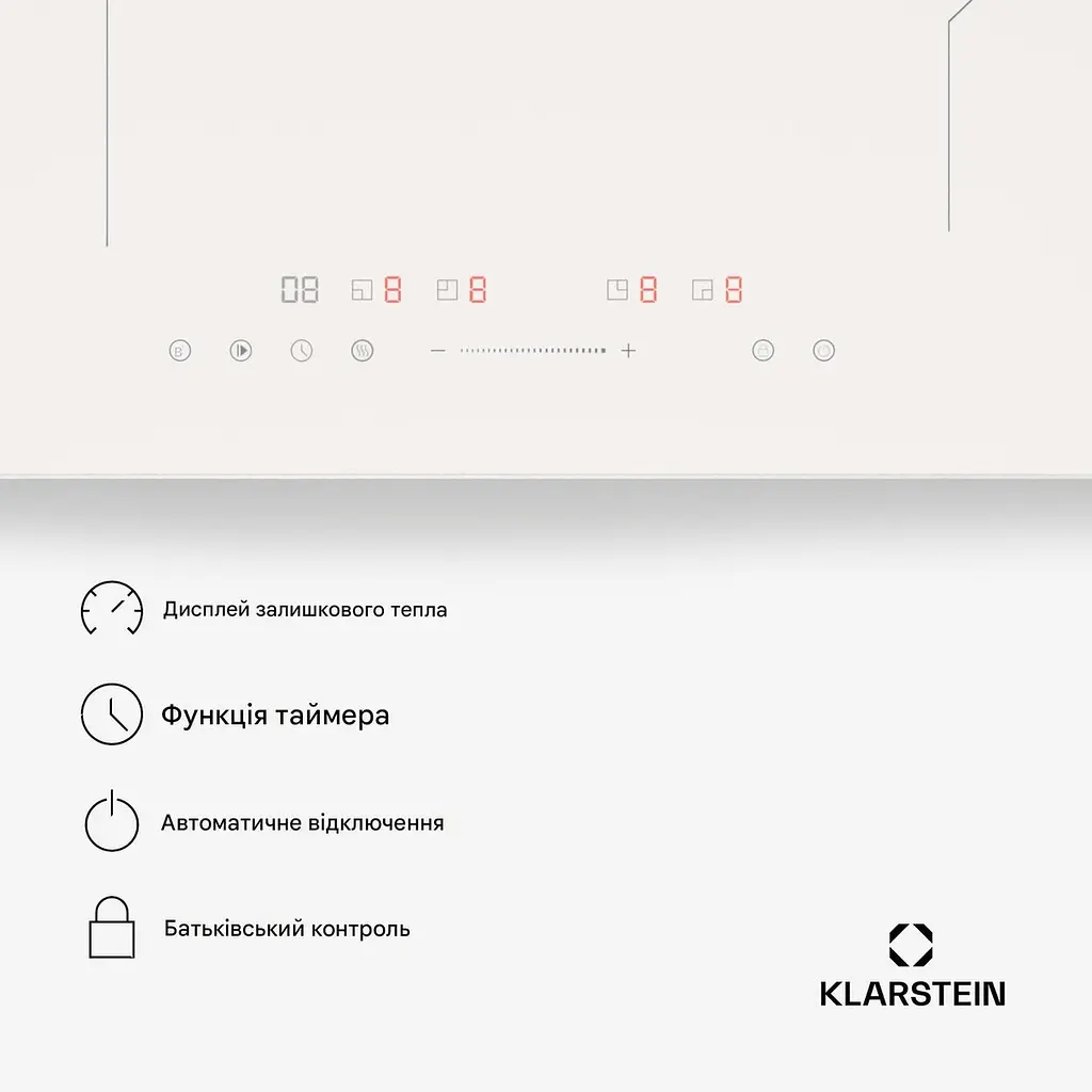 Індукційна варильна поверхня Klarstein PowerGlide 60 см (10046566) - фото 2