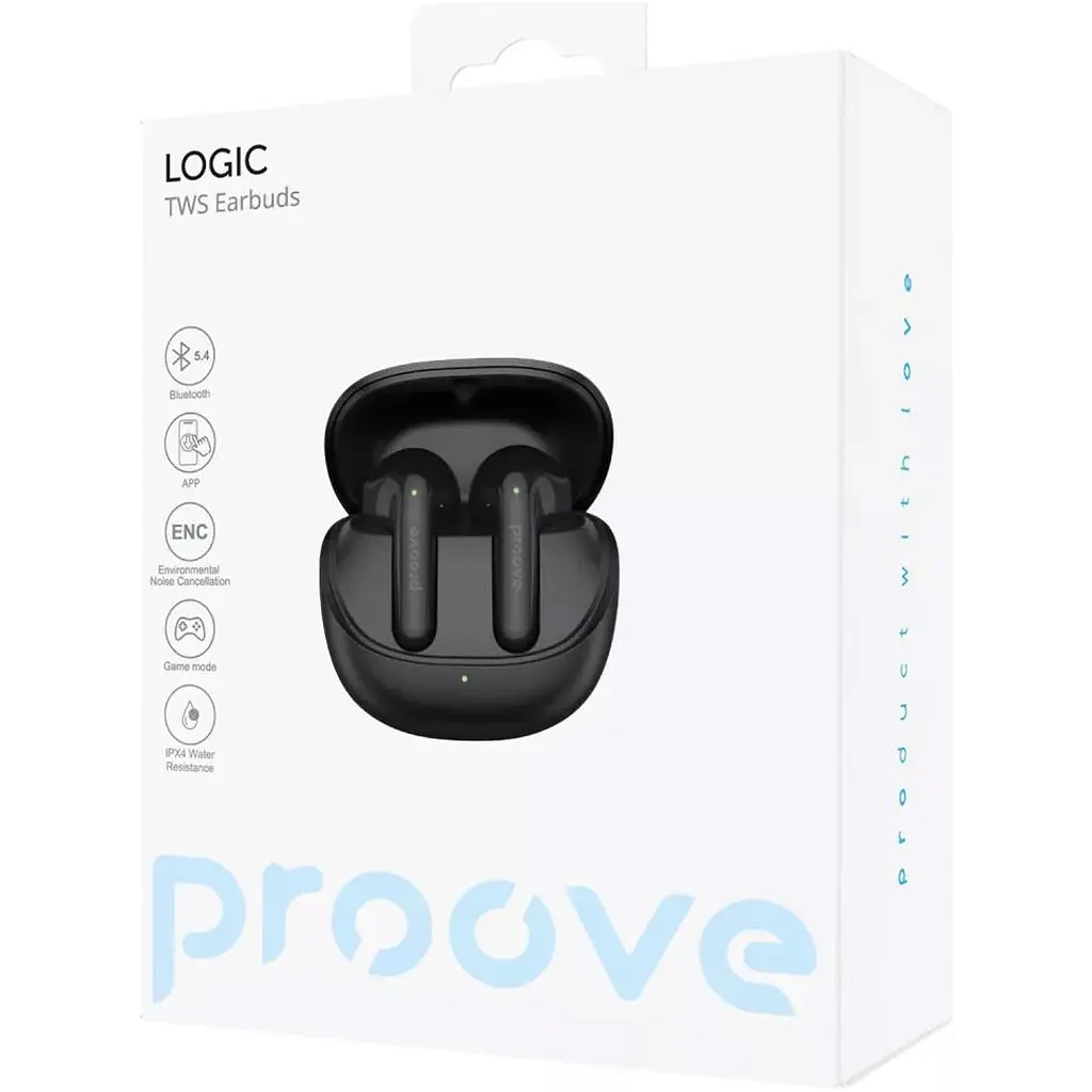 Навушники Proove Logic Black (TWLT54002201) [133440] - фото 5