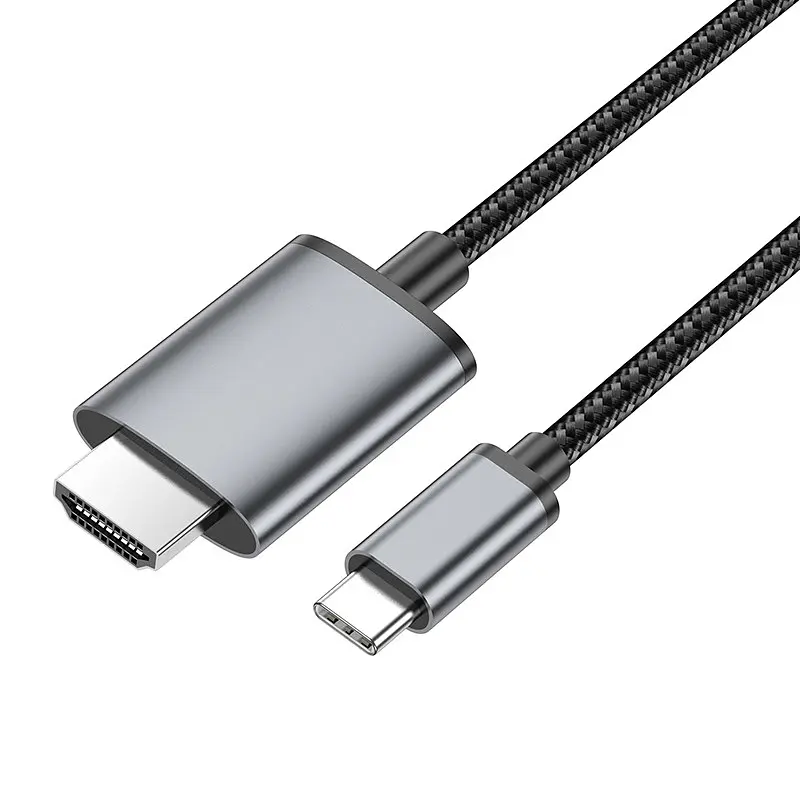 Перехідник Hoco UA27 HD Type-C to HDMI (2m) Metal gray - фото 5