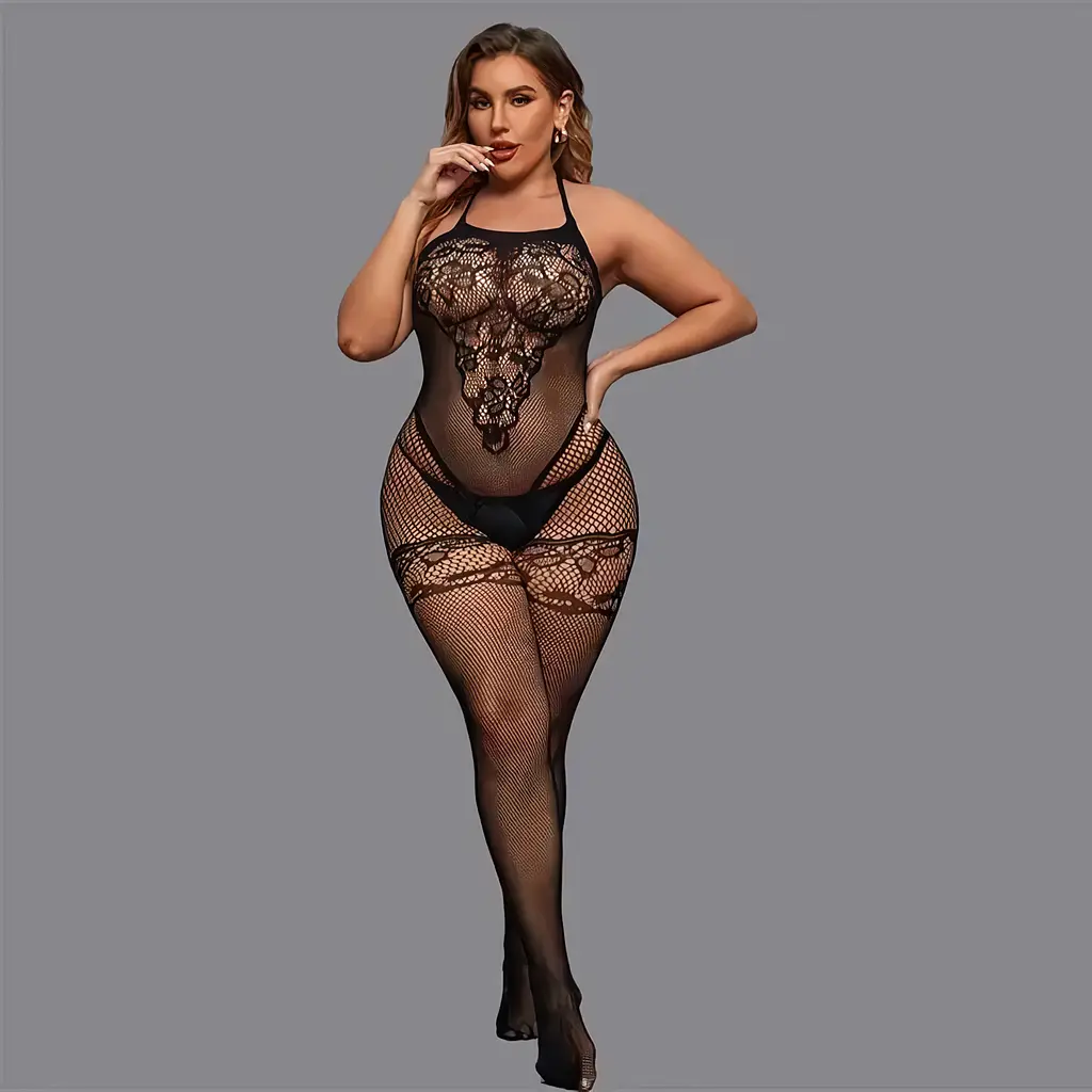 Бодістокінг з відкритим доступом L-XXL Чорний - фото 2